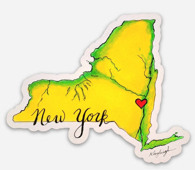 New Yor State Vinyl Stickers