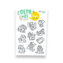 Load image into Gallery viewer, Mythical &amp; Magical Colorable Sticker Pack, 4 Sticker Sheets