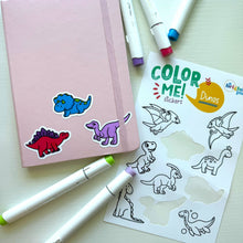 Load image into Gallery viewer, Mythical &amp; Magical Colorable Sticker Pack, 4 Sticker Sheets