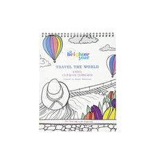 Load image into Gallery viewer, Travel the World 12 Month Color By Day Adult's Coloring Book