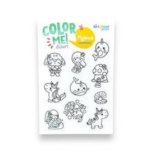Load image into Gallery viewer, Mythical &amp; Magical Colorable Sticker Pack, 4 Sticker Sheets