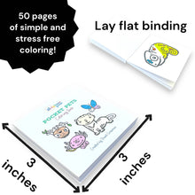 Load image into Gallery viewer, Pocket Pets Animal Designs 3x3 Mini Coloring Book for Adult