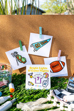 Load image into Gallery viewer, Bright Lights &amp; Games Nights Mini Coloring Book - Sports