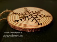 Load image into Gallery viewer, Snowflake Wood Ornament #1