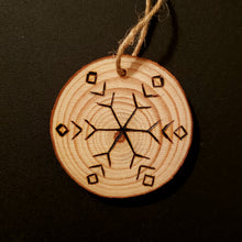 Load image into Gallery viewer, Snowflake Wood Ornament #2