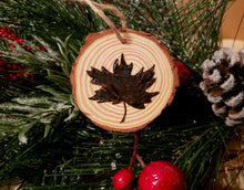 Load image into Gallery viewer, Maple Leaf Wood Ornament