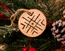Load image into Gallery viewer, Snowflake Wood Ornament #4
