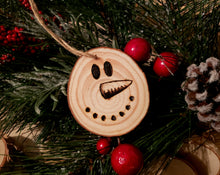 Load image into Gallery viewer, Snowman Wood Ornament