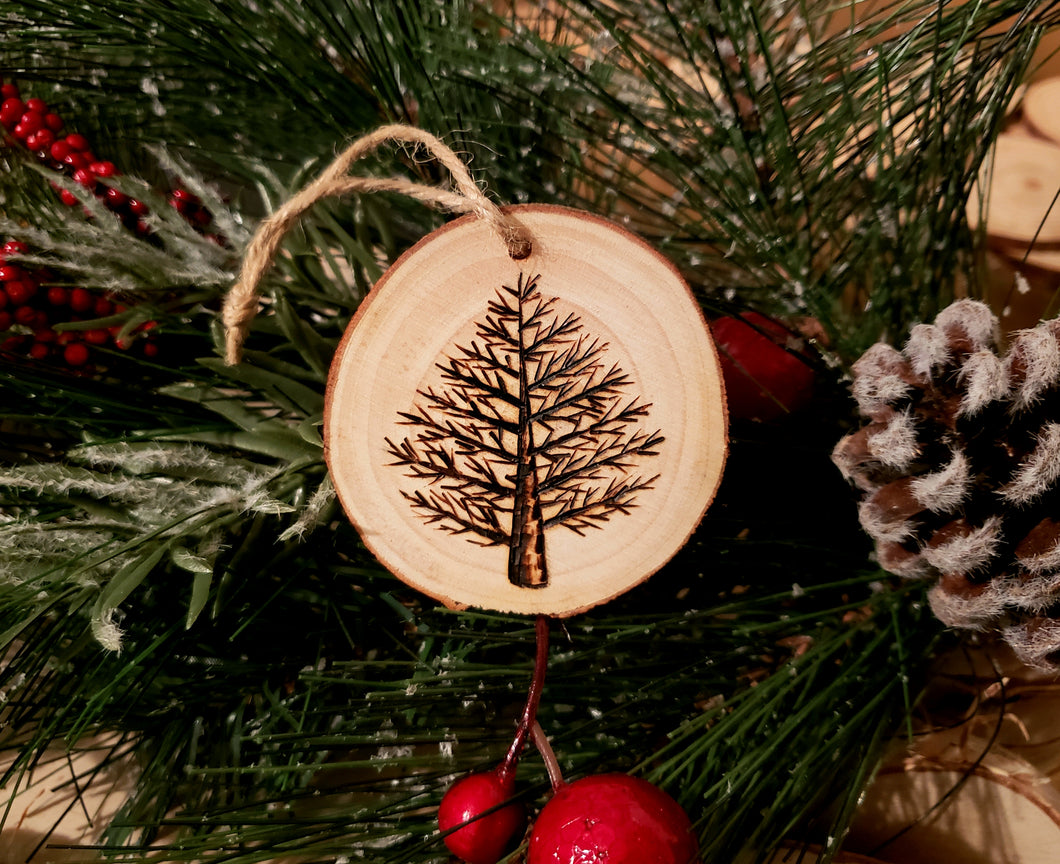 Tree Wood Ornament