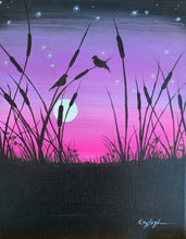 Load image into Gallery viewer, Cattail Sunset Paint Kit