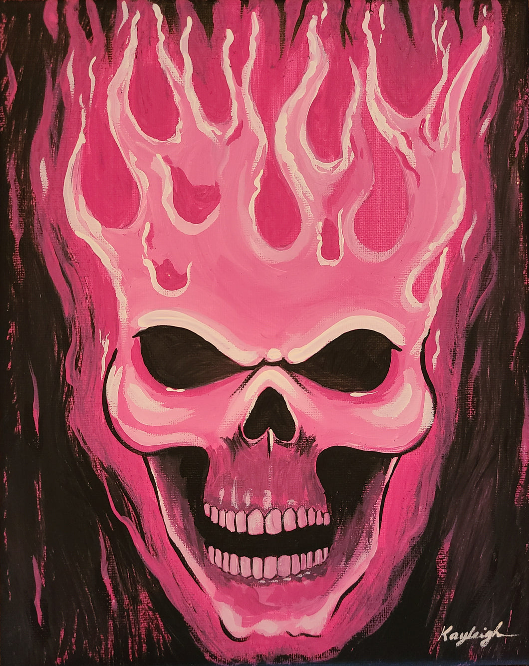 Pink Skull Paint Kit