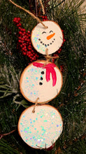 Load image into Gallery viewer, Glittery Snowman Ornament Paint Kit