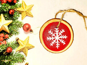 Snowflakes in Color Ornament