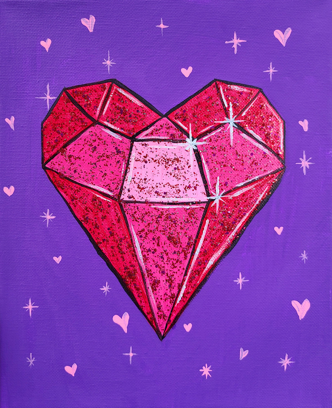 Diamond Heart Paint Kit