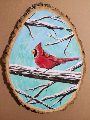 Winter Cardinal Paint Kit