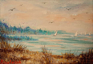 Morning on the Harbor-Original-SOLD