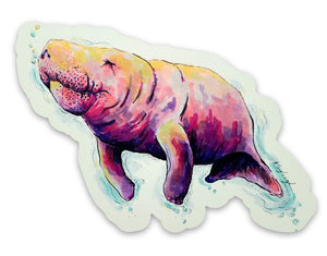 Manatee Vinyl Stickers