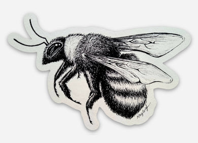 Beautiful Bee Vinyl Sticker