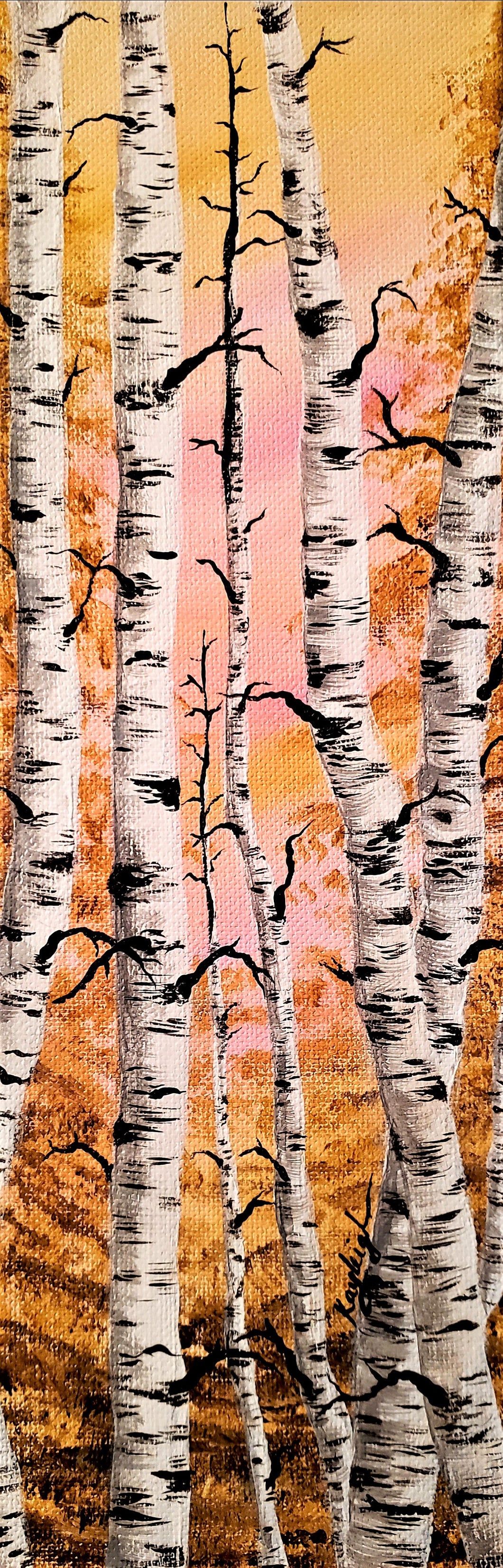 Through the Birch Trees-Original